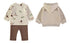 Babybol Baby Boys Deer Print Three-Piece Outfit 260833