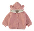 Babybol | Ear-Accented Sherpa-Lined Hooded Jacket 260930 - Pink