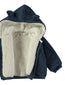 Babybol | Sherpa-Lined Ear-Accented Hooded Jacket 260932 - Blue