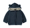 Babybol | Sherpa-Lined Ear-Accented Hooded Jacket 260932 - Blue