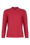 Sunday Textured Dot Turtle-Neck Pullover 63306593 44 - Raspberry Red