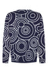 Sunday Abstract Knit Turtle-Neck Pullover 6986 6491 69 - Navy