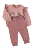 Babybol Baby Girls Beyoutiful Sweatshirt and Trousers Two-Piece Set 261010