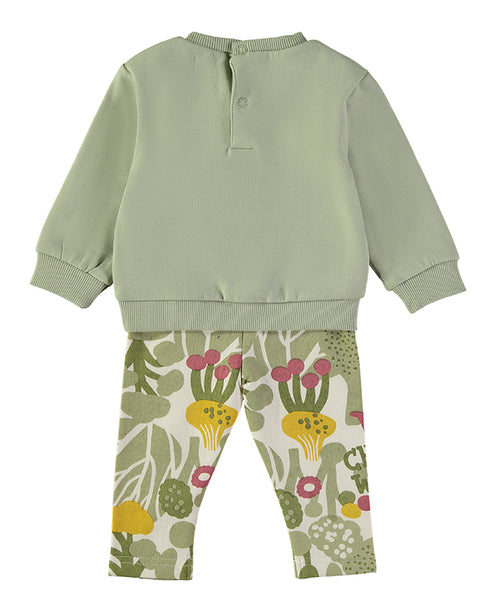 Babybol Green Chic Wild Sweater and Legging Set B261040-31