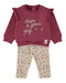 Babybol | Sweat Top and Floral Pants Set 261050 - Aubergine