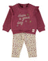 Babybol | Sweat Top and Floral Pants Set 261050 - Aubergine