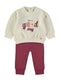 Babybol | Graphic Top and Cuffed Trousers 2 Piece Set 261051 - Aubergine