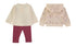 Babybol | Rainbow Top, Floral Zipped Hoodie and Pants 3 Piece Set 261052 - Natural