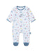 Yatsi | Baby Boy Blue Sea All-Over Print Footed Cotton Romper - 26110177