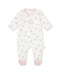 Yatsi | Baby Girl White Mouse Print Footed Cotton Romper - 26110175