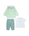 Yatsi | Baby Boy Green Crocodile 3 Piece Hooded Outfit - 261106010