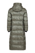 Normann Womens Long Hooded Puffer Coat 4339 400 97 - Elephant Grey