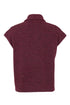 Sunday Zip Front Alpaca Wool Blend Knit Waistcoat Vest 64166658 491 - Prune