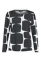 Sunday Abstract Geometric Print Round Neck Top 64376641 90 - Black