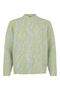 Sunday Abstract Animal Print Turtleneck Knit Jumper 65396671 862 - Forest Green / Grey