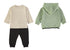 Babybol | "Dinosaur Attack!" Graphic Top, Trousers and Hooded Jacket 3 Piece Set 262034 - Aqua Green