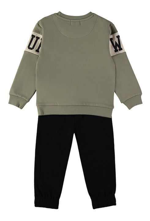 MiniBol Change the Future Sage and Black Two-Piece Set 262301
