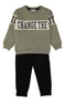 MiniBol Change the Future Sage and Black Two-Piece Set 262301