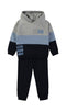 Babybol | Colour-Block Hooded Sweatshirt and Trousers Set 262305 - Navy