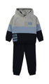 Babybol | Colour-Block Hooded Sweatshirt and Trousers Set 262305 - Navy