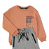 MiniBol I Need More Space Orange and Grey Two-Piece Set 262308