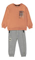 MiniBol I Need More Space Orange and Grey Two-Piece Set 262308