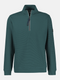 Lerros Men's 1/4 Zip Textured Cotton Sweatshirt Troyer 2624402 Soft Teal 662