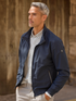 Lerros Men's Water-Repellent Flexible Jacket 2627017 Blue Night 491