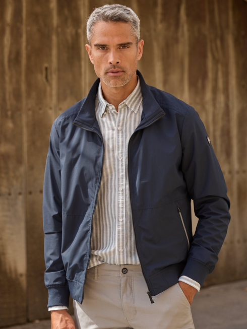 Lerros Men's Water-Repellent Flexible Jacket 2627017 Blue Night 491