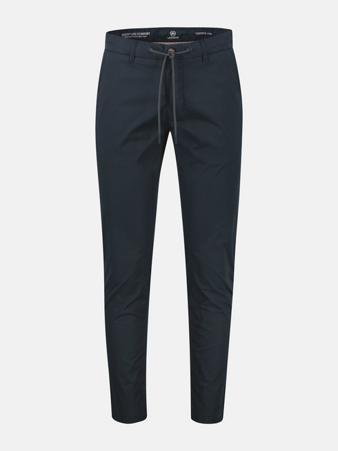 Lerros Men's Lightweight Drawstring Stretch Chinos 2629130 Blue Night 491