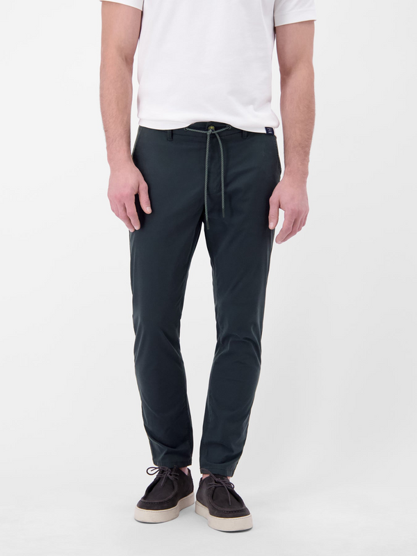 Lerros Men's Lightweight Drawstring Stretch Chinos 2629130 Blue Night 491