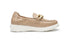 G Comfort Womens Champagne Calf Leather Gold Chain Detail Platform Loafers 26295C