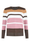 Sunday Womens Knit Jumper 63206281 392 - Brown Stripe