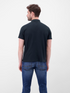 LERROS Classic Navy Waffle Cotton Polo Shirt — Regular Fit | 2633204