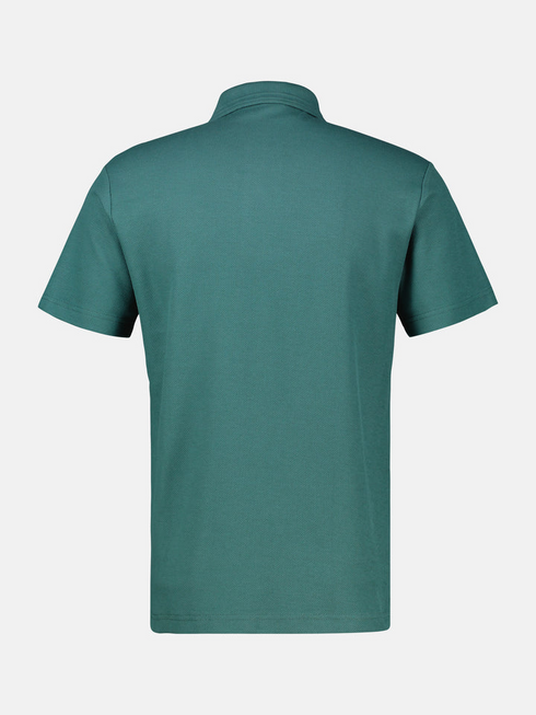 LERROS Soft Teal Waffle Cotton Polo Shirt — Regular Fit | 2633204