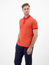 LERROS Vivid Red Two-Tone Cotton Polo Shirt — Regular Fit | 2633206