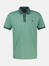 LERROS Soft Teal Two-Tone Cotton Polo Shirt — Regular Fit | 2633206