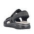 Rieker Men's Black 26455-00 Antistress Trekking Sandals with Triple Velcro Straps