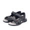 Rieker Men's Black 26455-00 Antistress Trekking Sandals with Triple Velcro Straps
