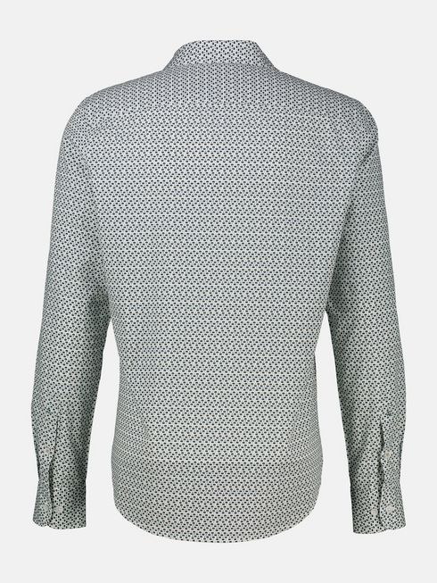 Lerros Mens Sporty Minimalist Print Casual Shirt 2681070 103 - Broken White