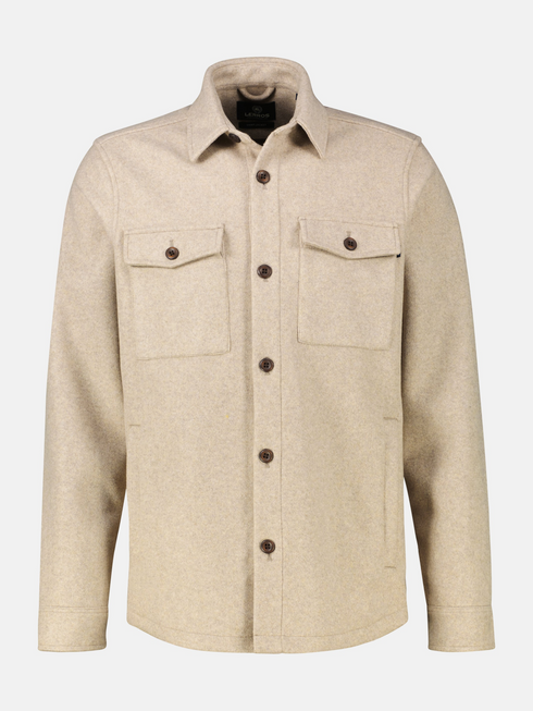 Lerros Wool-Look Fleece Shirt Jacket 2681280 108 - Foam White