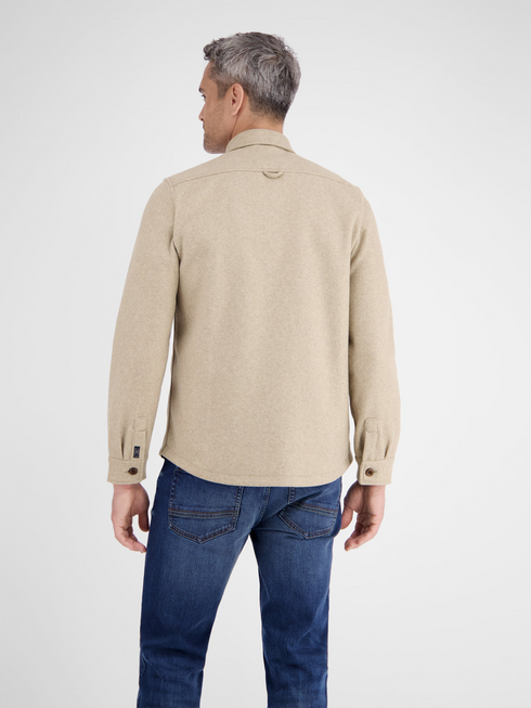 Lerros Wool-Look Fleece Shirt Jacket 2681280 108 - Foam White