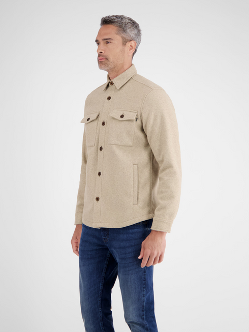 Lerros Wool-Look Fleece Shirt Jacket 2681280 108 - Foam White