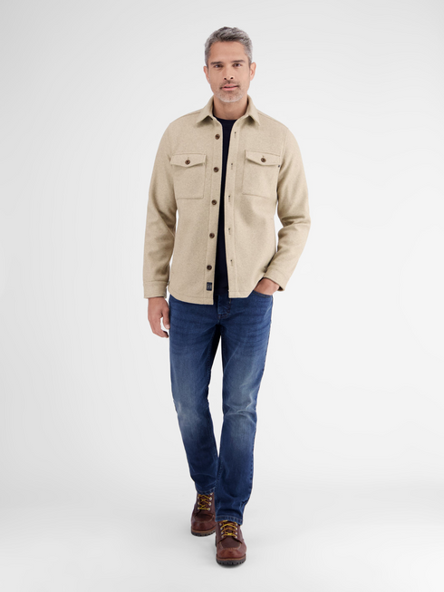 Lerros Wool-Look Fleece Shirt Jacket 2681280 108 - Foam White