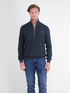 Lerros Casual 1/4 Zip Cotton Knit Sweater 2685428 485 - Classic Navy