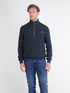 Lerros Casual 1/4 Zip Cotton Knit Sweater 2685428 485 - Classic Navy