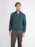 Lerros Casual 1/4 Zip Cotton Knit Sweater 2685428 664 - Cedar Green