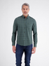 Lerros Checked Cotton Casual Long Sleeve Shirt 2691182 664 - Cedar Green
