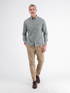 Lerros Patterned Sporty Casual Cotton Shirt 2691474 139 - Gravel Beige