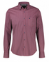 Lerros Patterned Sporty Casual Cotton Shirt 2691474 643 - Muted Red